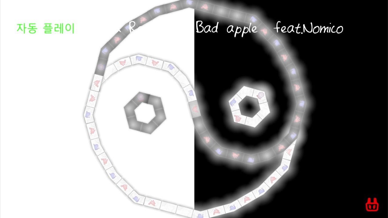 [Adofai Custom][down volume]Bad apple!! feat.nomico - Alstroemeria Records(No distribution)