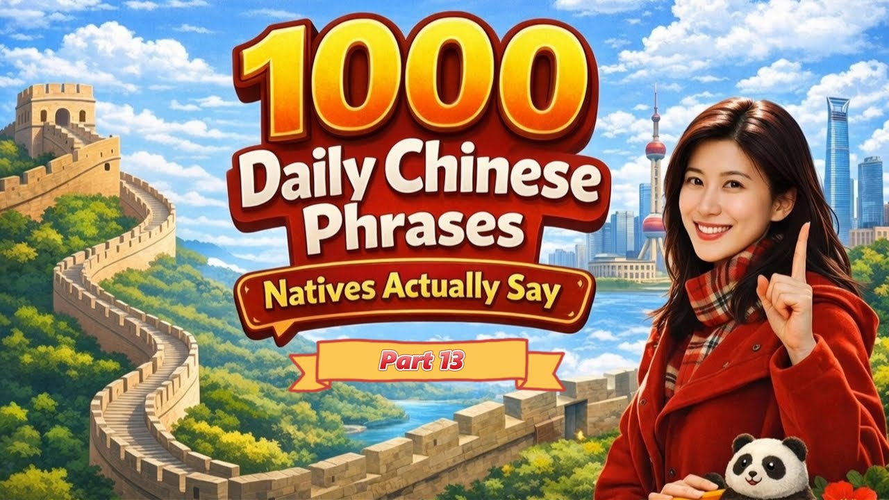 Sound 100% Native: 1000 Real Chinese Phrases People Use Every Day (From Morning to Night) Part 13