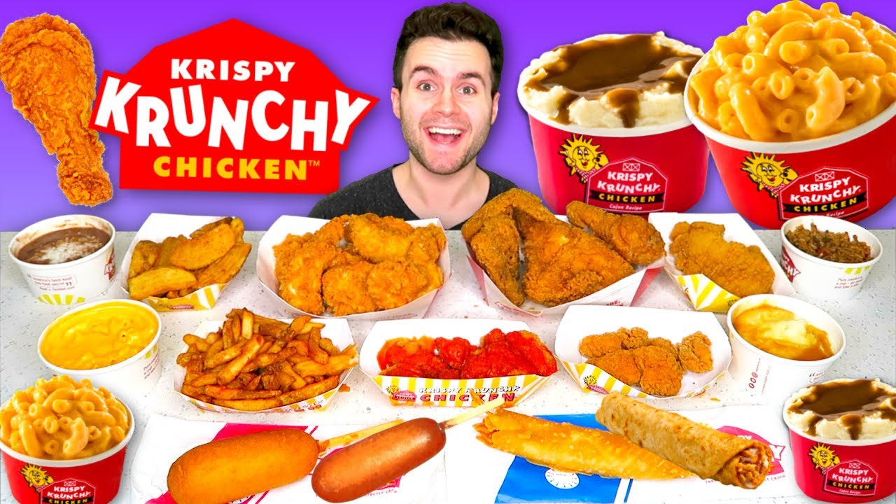 Trying Krispy Krunchy Chicken's FULL MENU!
