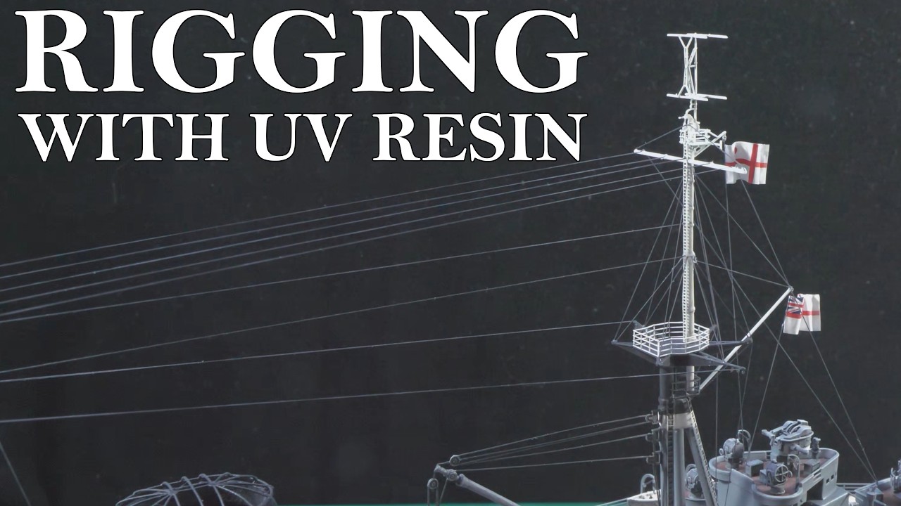 1:350 HMS Hood: Part 104 - Rigging & Completing the Model