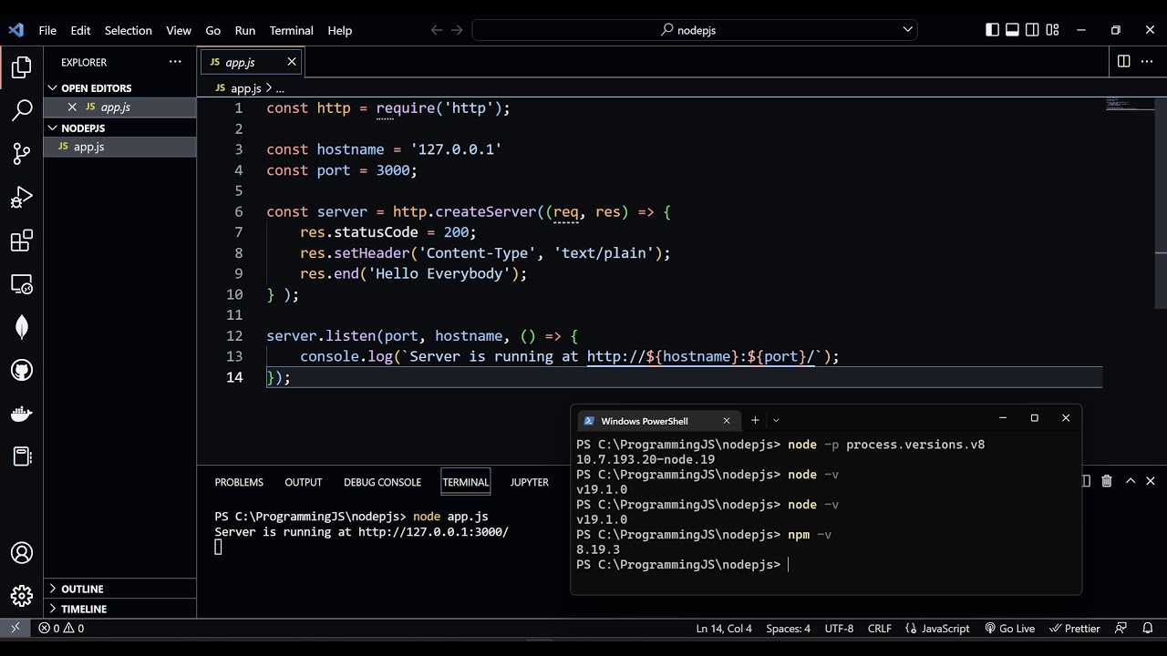 Node.js - Building A Web Server.
