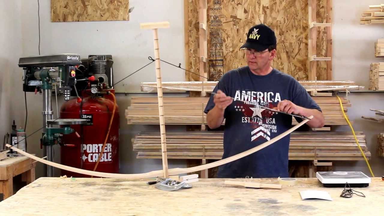 Solid Hickory Longbow Built Using a Rudder Bow Kit - Part 1