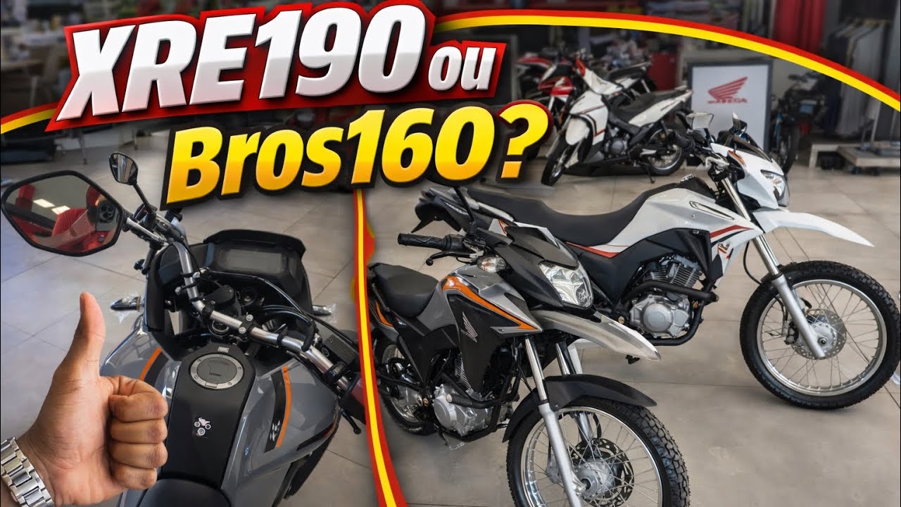 XRE 190 vs BROS 160 2026 😱 ECONOMIZE ATÉ 3 MIL REAIS! (QUAL COMPENSA MAIS?)