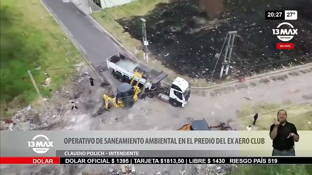Operativo de Saneamiento Ambiental en el predio del Ex Aero Club - Claudio Polich