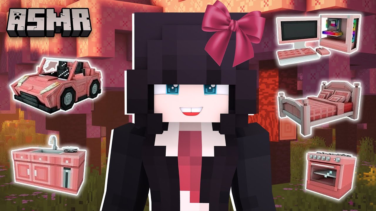 ASMR Minecraft | TE VENDO UNA CASA COQUETTE 🎀