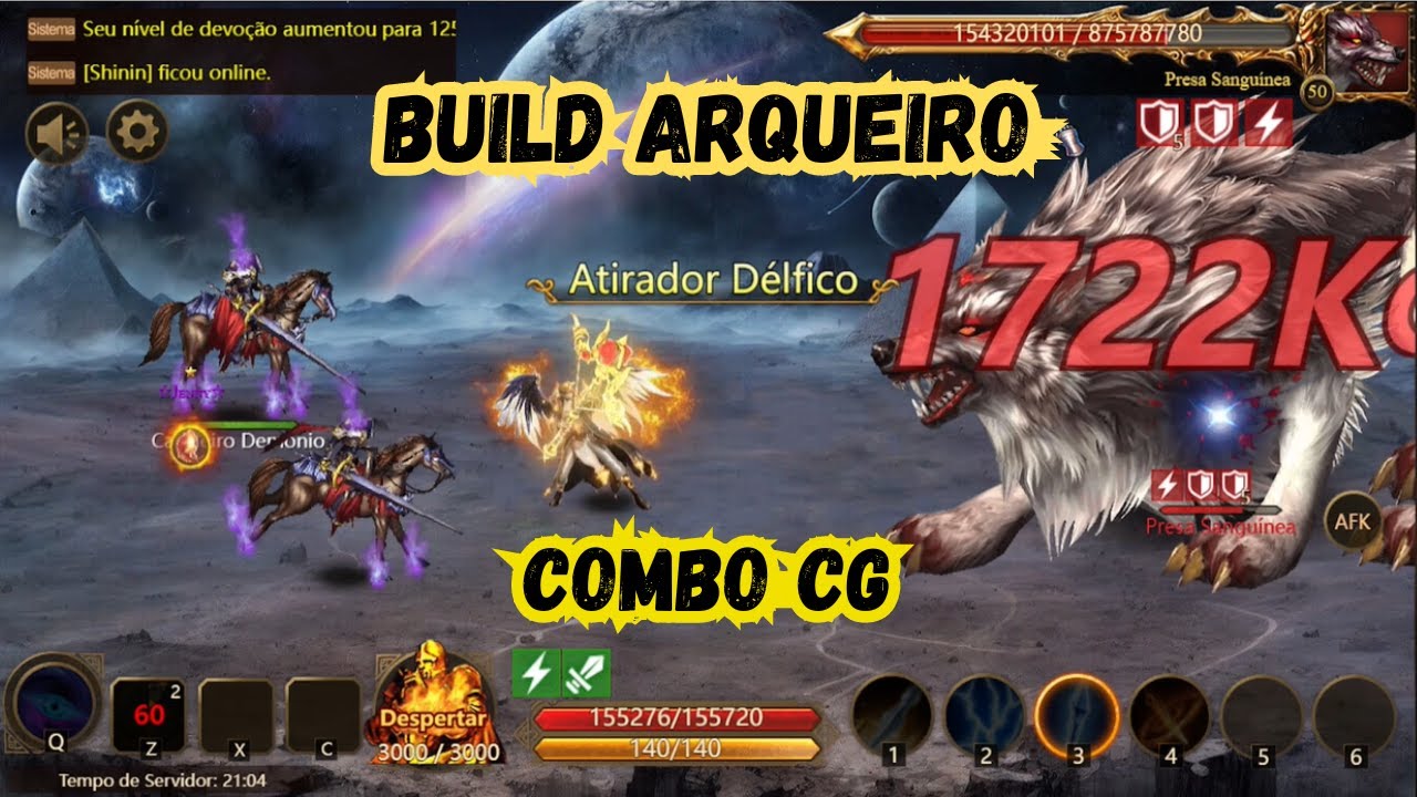 Build Arqueiro + Chefão Global - Wartune Ultra