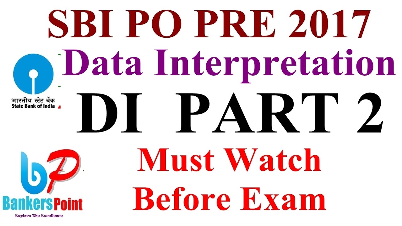 Data interpretation (DI) SBI  PO Pre  Memory based  Question Part  2