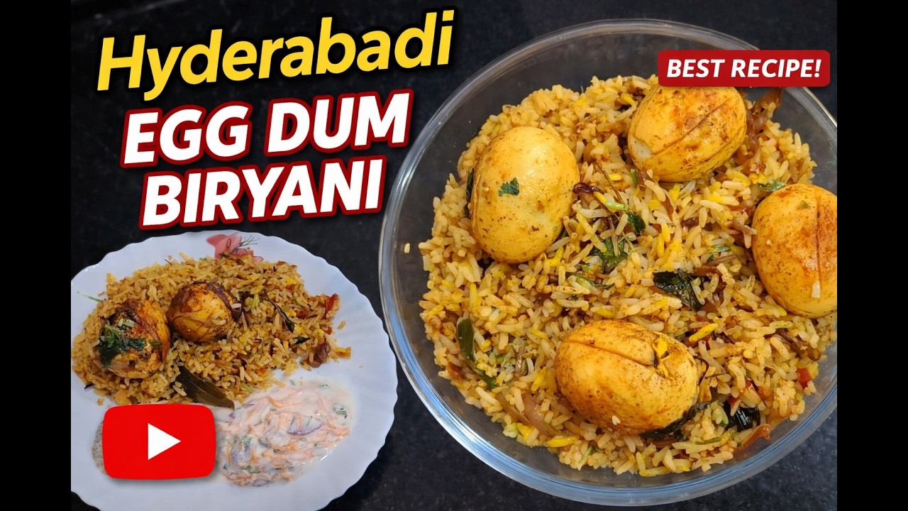 Easy Hyderabadi Egg Dum Biryani | Step-by-Step Recipe Secret Recipe ಅಸಲಿ ಹೈದರಾಬಾದಿ ಎಗ್ ದಮ್ ಬಿರಿಯಾನಿ