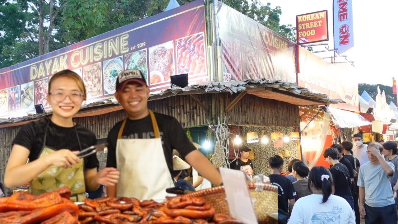 The Longest Street Food In Sarawak‼️Kuching Festival Food Fair 2025