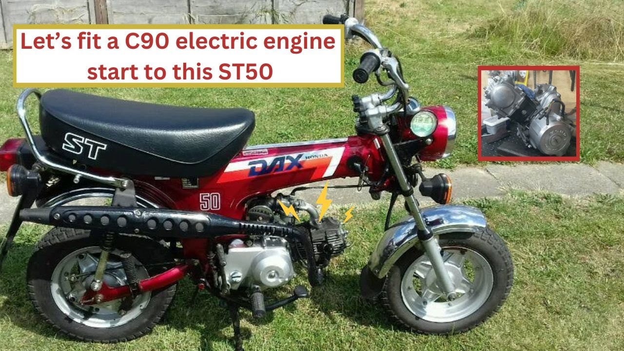 Honda ST50 Dax engine conversion and test ride