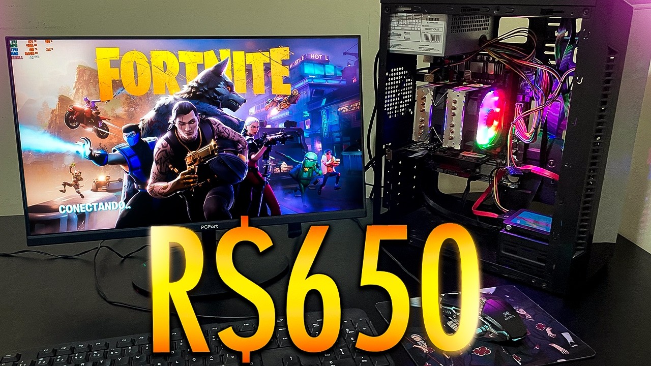 MONTANDO MEU NOVO PC GAMER XEON X79 BARATO DE R$650 PRA JOGOS RODA FORTNITE, VALORANT, GTA E MAIS...