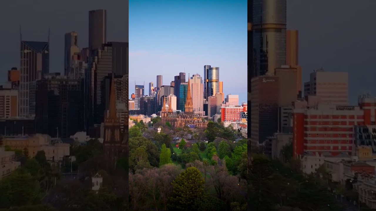 #StPatricksCathedral #MelbourneSkyline #MelbourneCity #Melbourne #GoldenHour #NatureVsCity