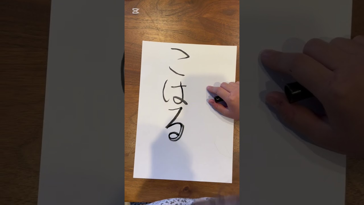 〔お試し企画〕好きな花のメンバーを筆ペンで書いてみた