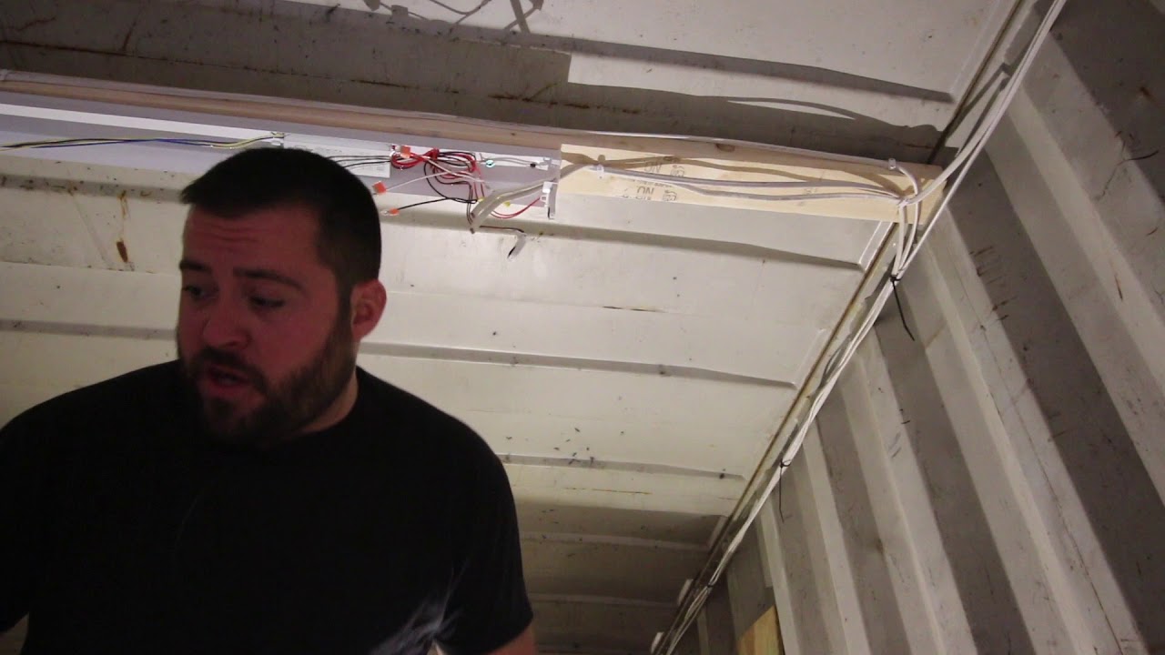 #5 Installing Shop Lights in a Shipping Container