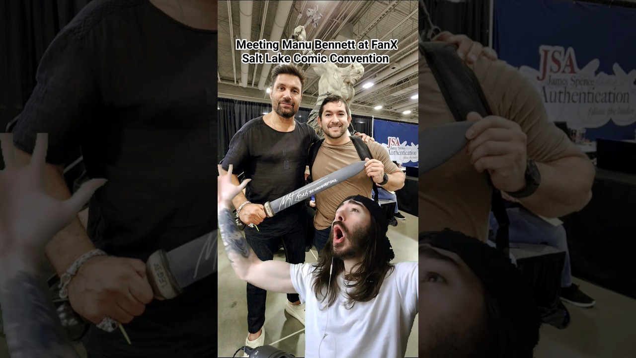 Meeting Manu Bennett at FanX Salt Lake Comic Convention!!!
