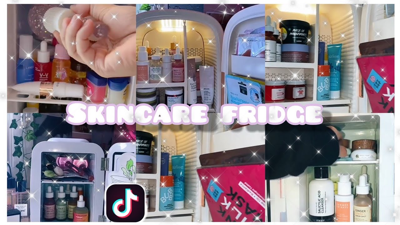 ASMR Skincare Fridge tiktok Compilations