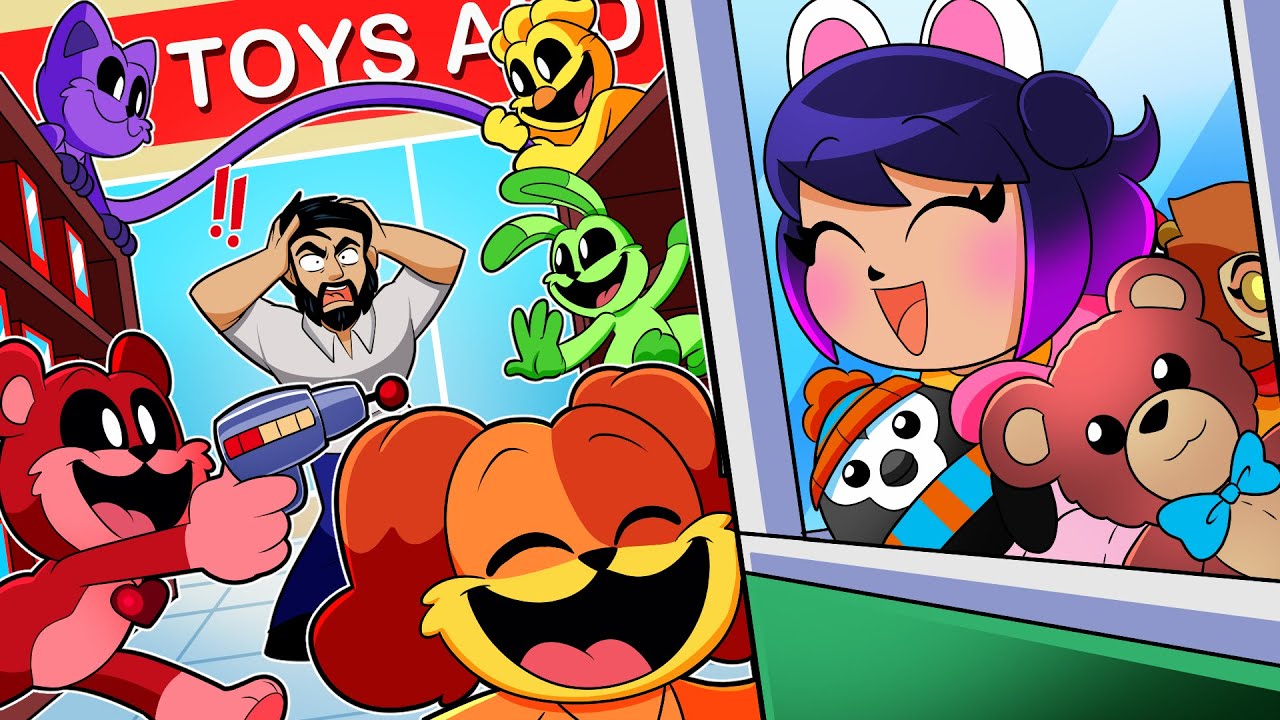 Smiling Critters Visit The Toy Shop!