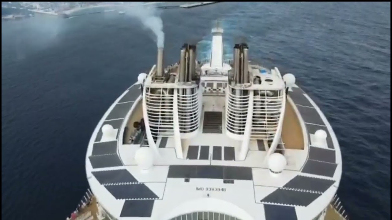 allure of the seas cura&ccedil;ao drone shots