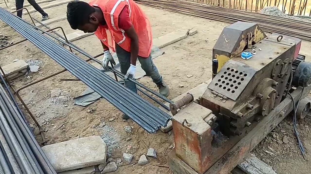 Steel Reinforcement cutting Machine ll सरिया ऐसे कट रहा है जैसे गन्ना #steel #cutting #machine #yt 