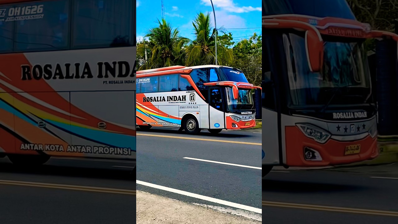BUS BESAR ROSALIA INDAH MESIN MERCEDES BENZ NGEBUT MELAJU CEPAT #shorts #trending #viral