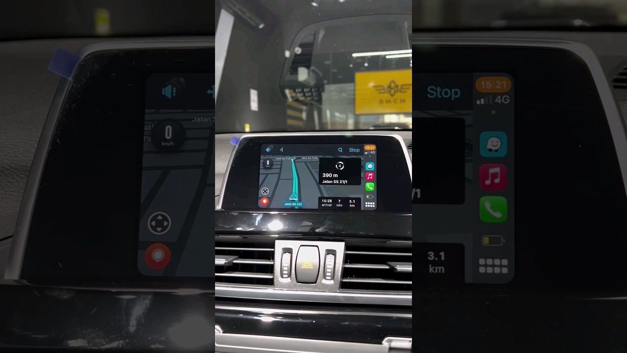 Wireless Apple CarPlay for BMW X1. Use Waze & Google Maps on screen. Original software activation!