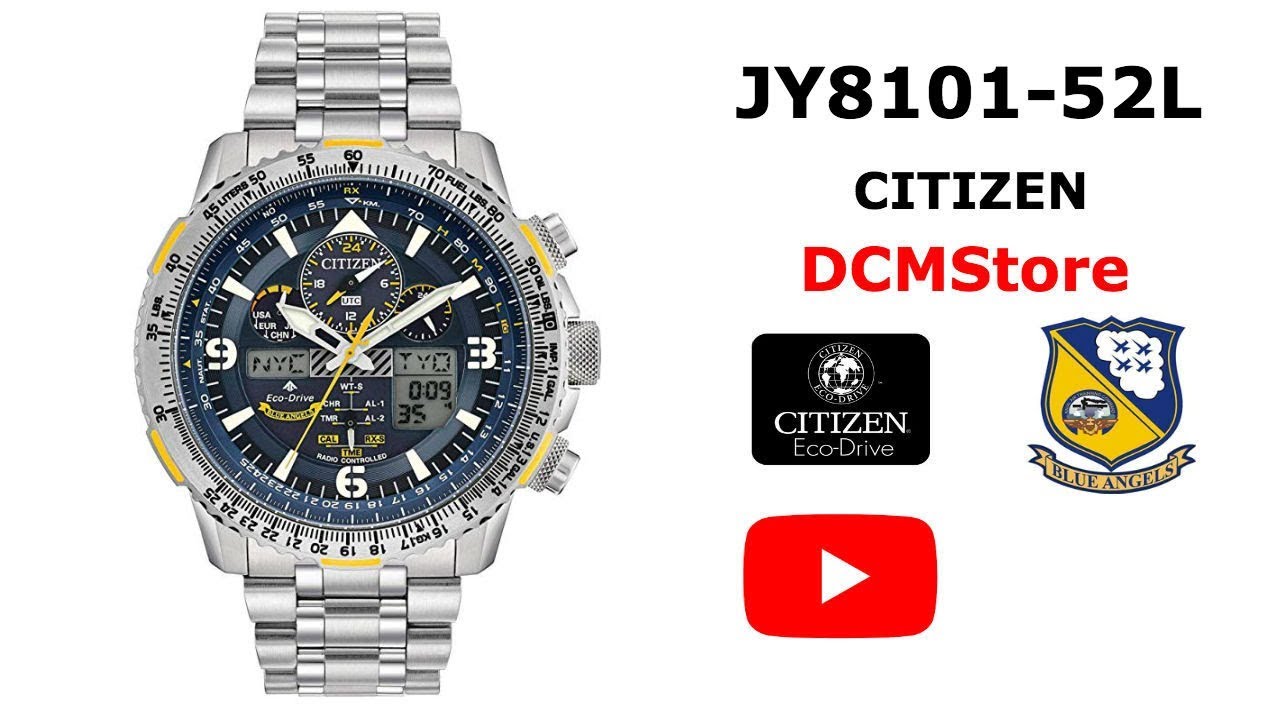 JY8101-52L Citizen Skyhawk AT Blue Angels Titanium