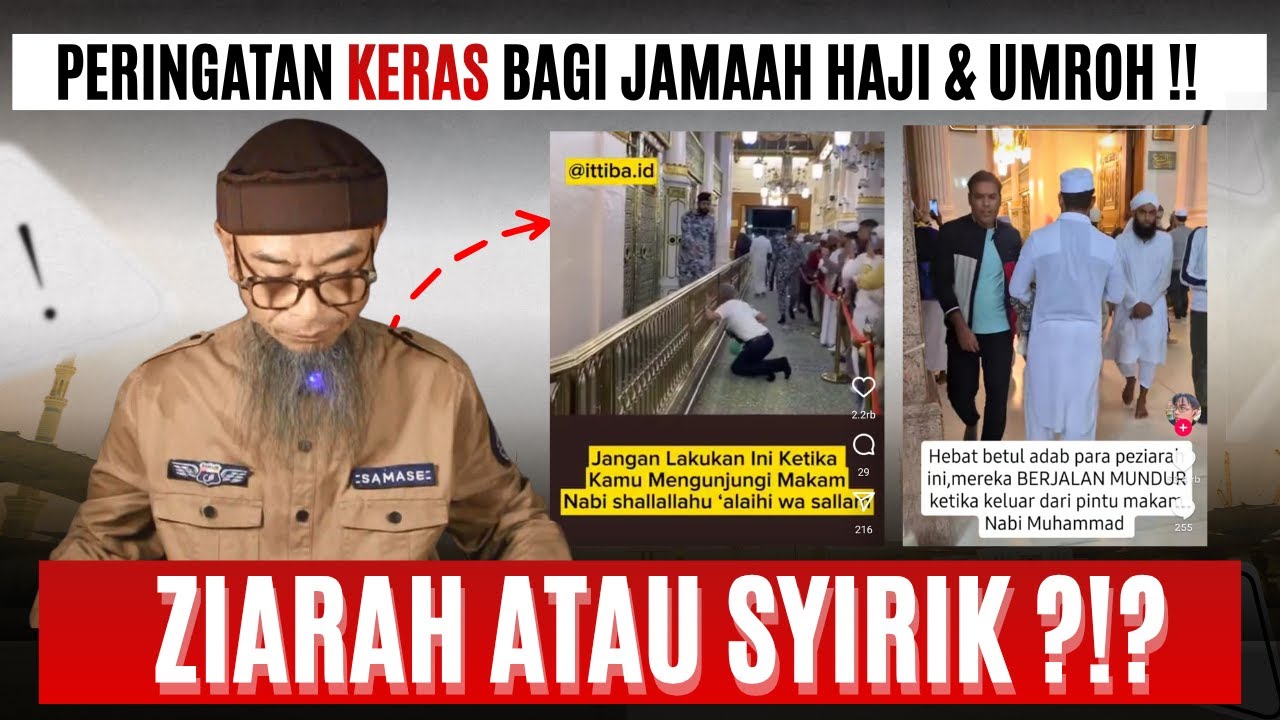 7 KESALAHAN FATAL JAMAAH HAJI DI MESJID NABAWI - MERUSAK TAUHID !!