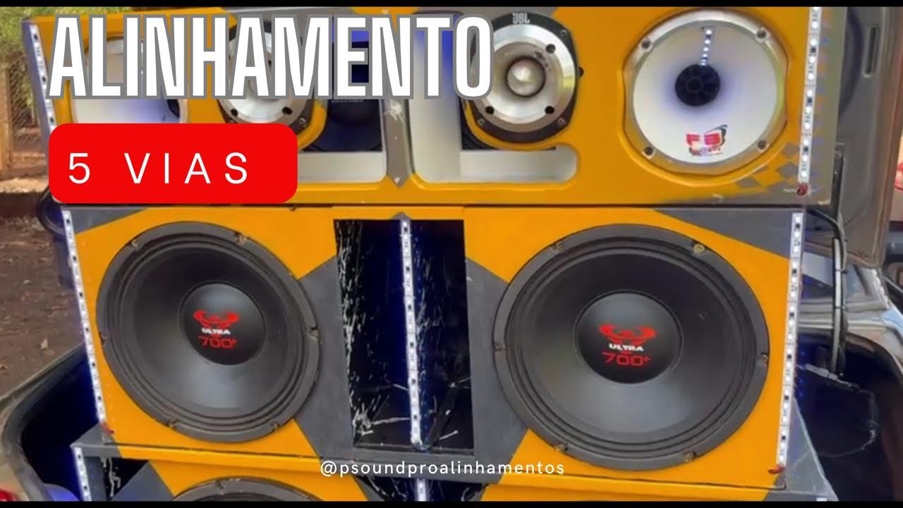 Alinhamento no sistema 5 vias #psound #somautomotivosul #somautomotivo #audio