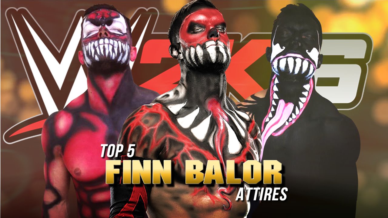 WWE 2K16 - Top 5 Finn Balor Attires (WWE NXT/NJPW)