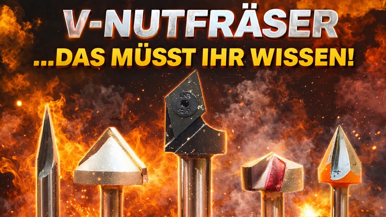 Mehr als nur Deko! V-Nutfräser und ihre Eigenschaften