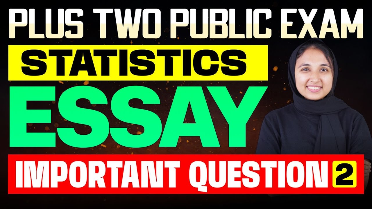 Plus Two Public Exam | 2025 Statistics Essay Sure Question | Eduport Commerce
