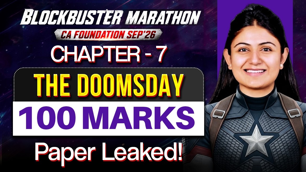 DOOMSDAY | 100 Marks PAPER LEAKED | Business Laws | CA Foundation Sep'26 | CS Pallavi Parihar | ICAI