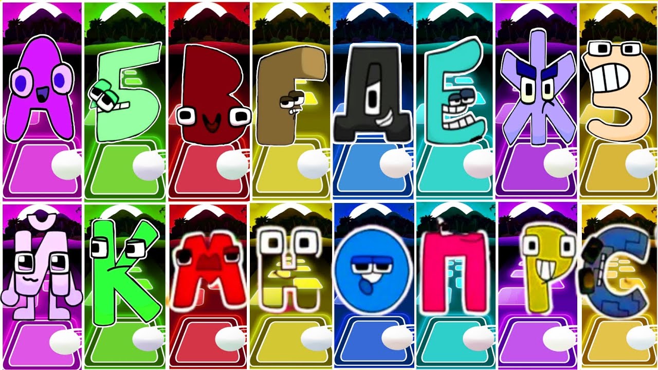 Russian Alphabet Lore Megamix Tiles Hop With All Colour 🆚 Russian Lore ⚡ Who Will Win