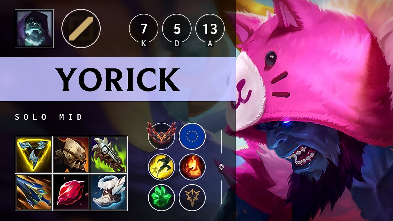 Yorick Mid vs Zoe: Killing spree - EUW Grandmaster Patch 14.22