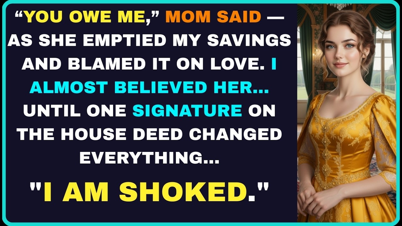 “Mom Said I Owed Her Everything — So I Proved What Happens When I Stop Giving...
