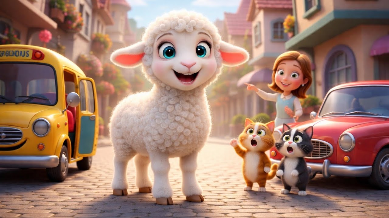 Mary Had a Little Lamb 🐑 | Cute Pixar Style 3D Story for Kids | Fun Animated Kids Video