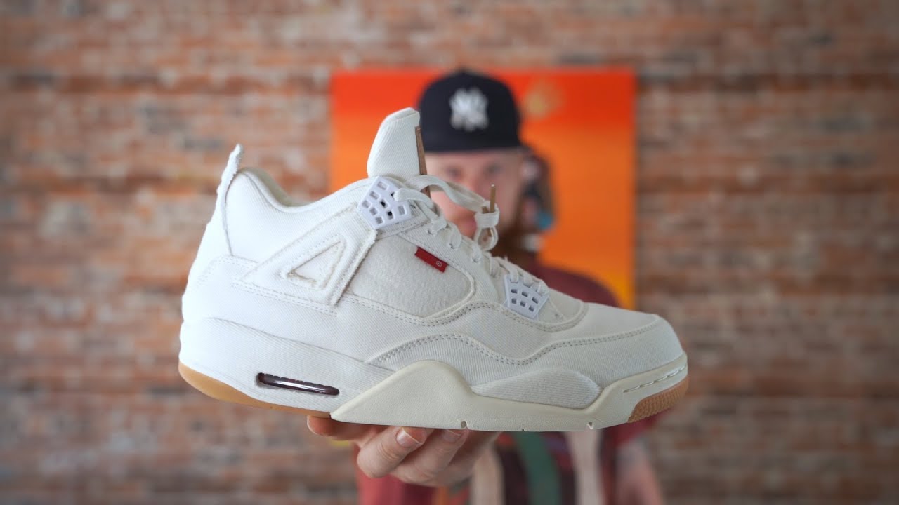 EARLY LOOK: AIR JORDAN 4 WHITE LEVIS!!!