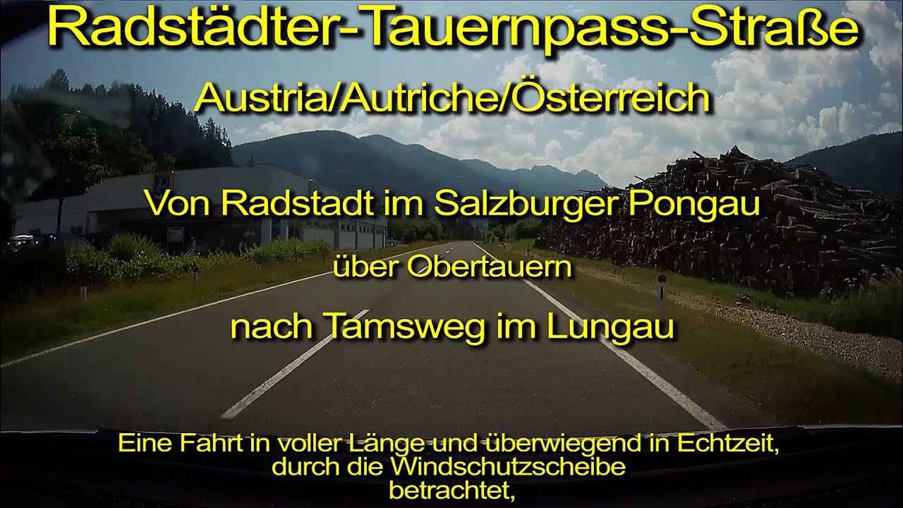 Radst&auml;dter Tauernpass / Austria/&Ouml;sterreich/Salzburg_Durch die Windschutzscheibe betrachtet_Komplett