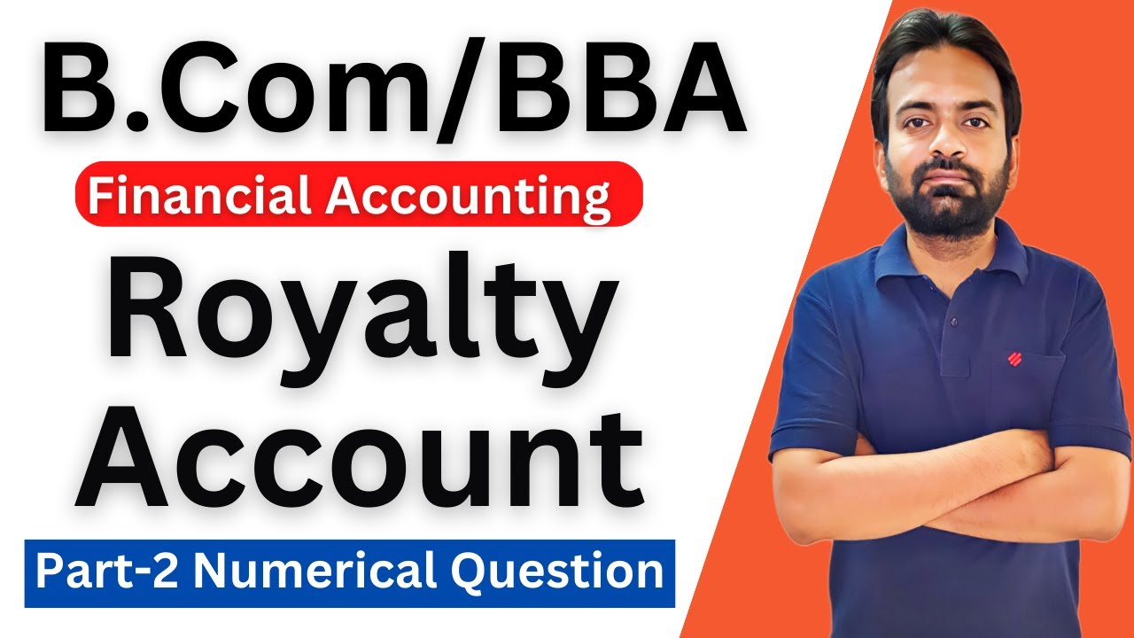 Royalty account numerical question part 2 | Journal entries in the books of Lessor