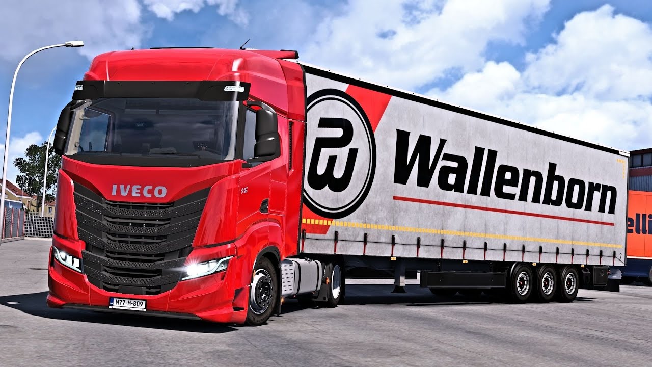 IVECO S-WAY Realistic Driving Euro Truck Simulator 2 POV Drive Gameplay 4K ETS2 1.52/ProMods