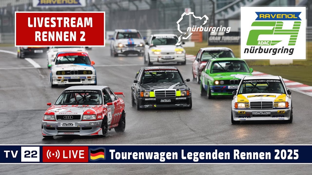 🇩🇪 RE-LIVE Tourenwagen Legenden Rennen 2 - ADAC RAVENOL 24H Nürburgring Freitag 2025