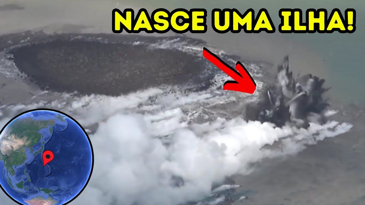 VULCÃO SUBMARINO EXPLODE NO JAPÃO e FAZ SURGIR UMA NOVA ILHA! Conheça o Iwo Jima!