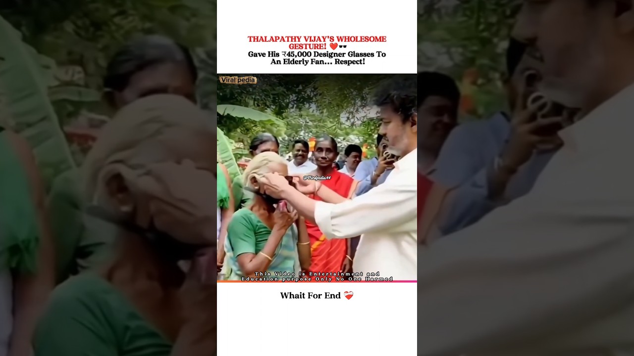 This Is Why Fans Love Vijay Sir!🥺❤️#thalapathyvijay #respect #shorts #shortsfeed