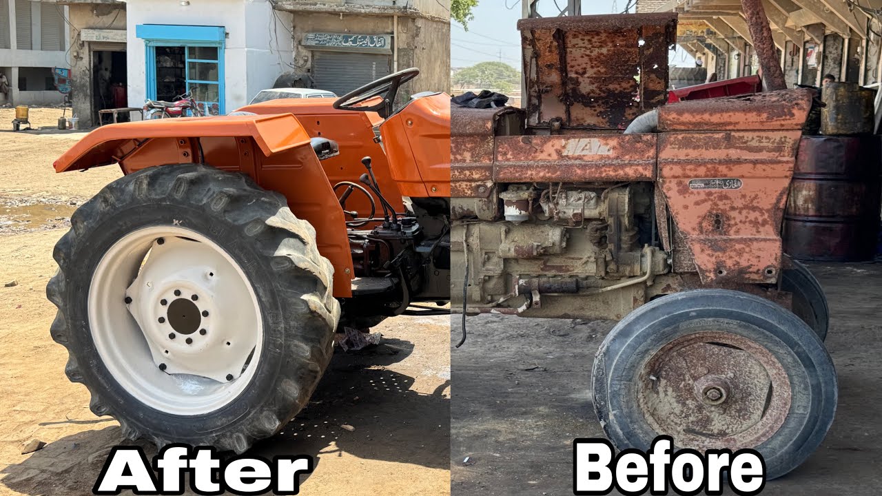 The tractor has been lying in the rain and sun for 20 years / Rusty tractor Full Restoration