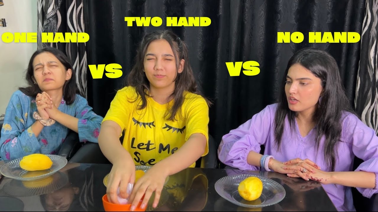 No hand vs one hand vs two hand challenge