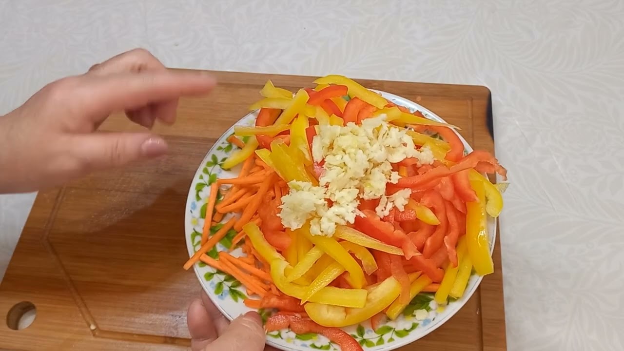 Дәмді фунчоза салаты.#фунчоза#дәмдісалат#теплыйсалат#