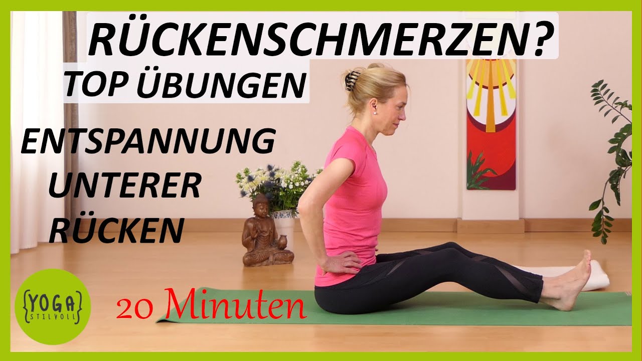 Rücken Yoga |  Entspannung und Dehnung des unteren Rücken 😊 | Mobilisierung der Hüfte