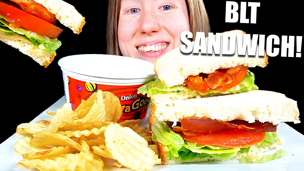 ASMR BLT SANDWICH MUKBANG EATING SOUNDS