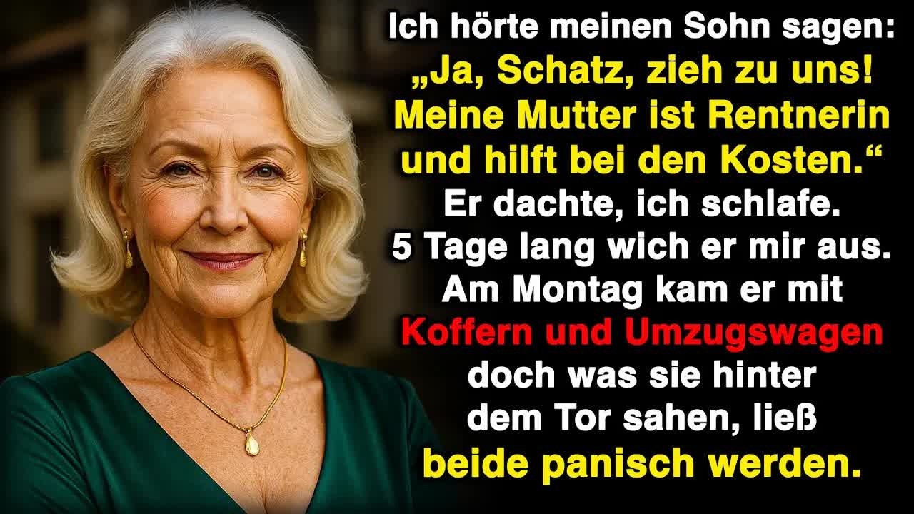 „Komm zu uns, Schatz  Mama ist in Rente, sie kann uns mit Geld helfen“, sagte mein Sohn lachend
