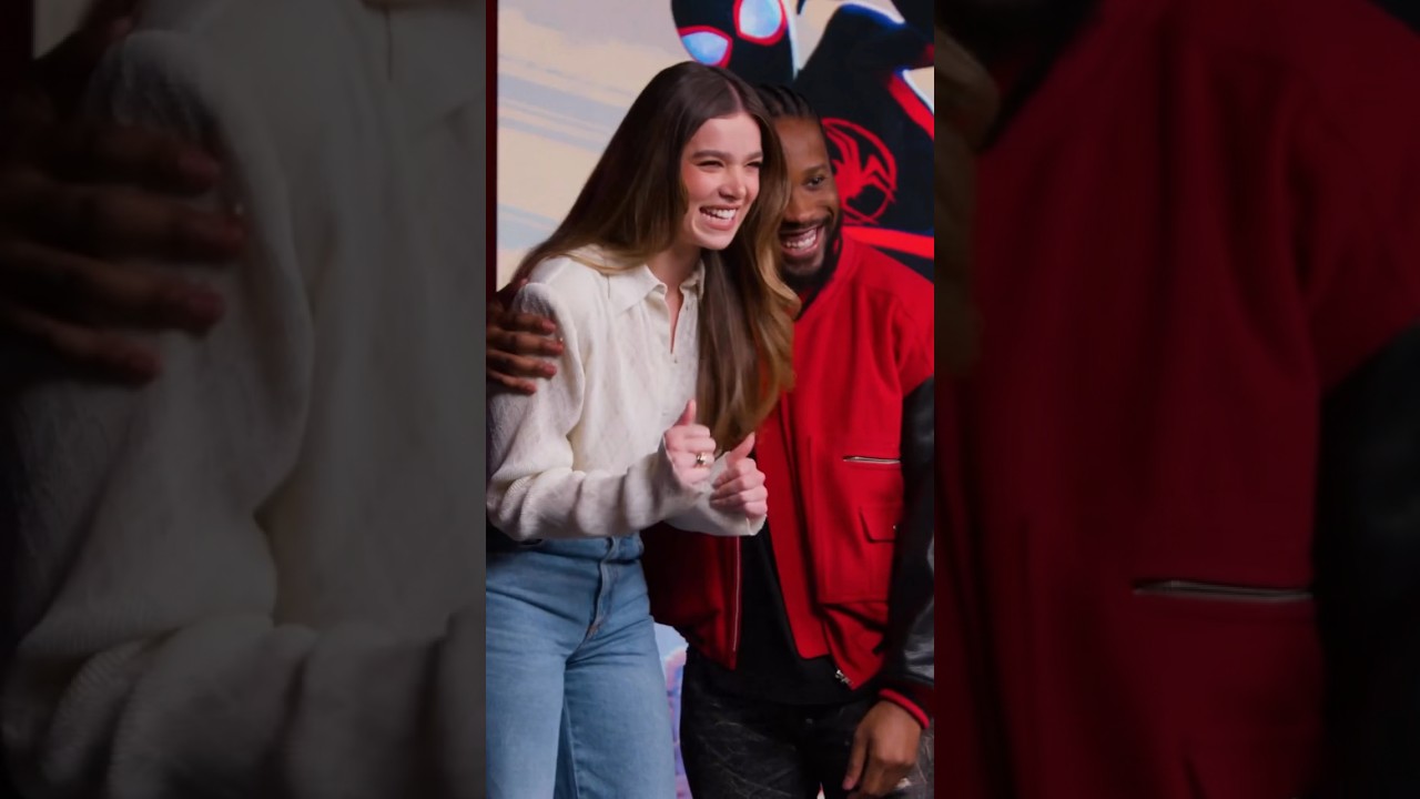 hailee steinfeld & shameik moore for spider-man: across the spider-verse